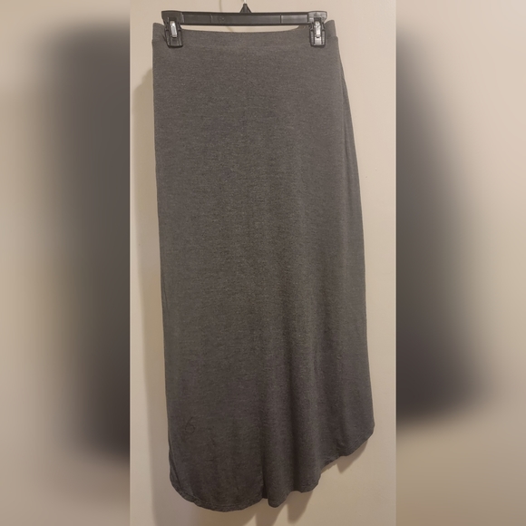 Grey Cotton Wrap Skirt, Size Small - Picture 3 of 3